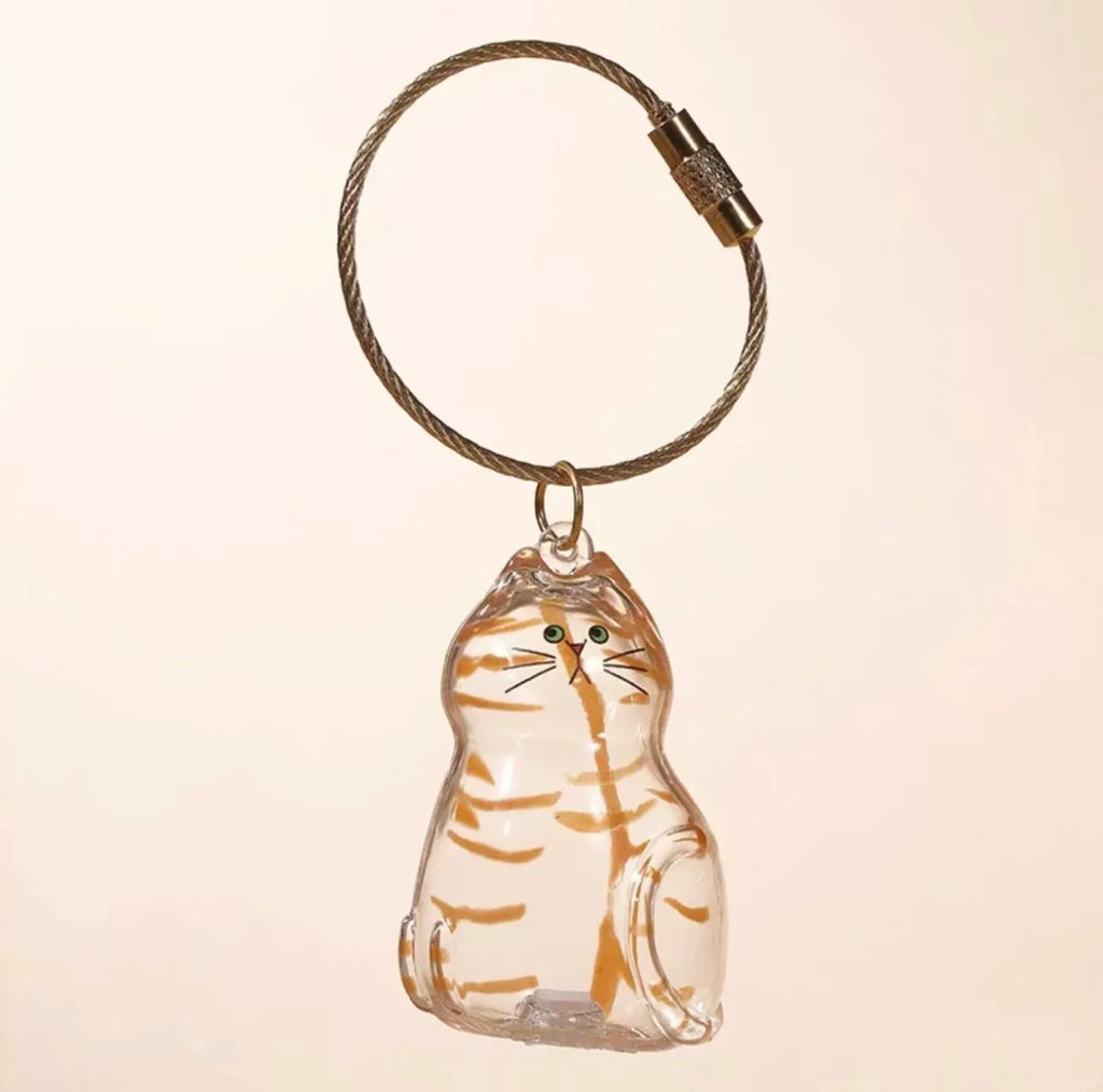 Cat Fur Memorial Keychain – Keepsake Pendant