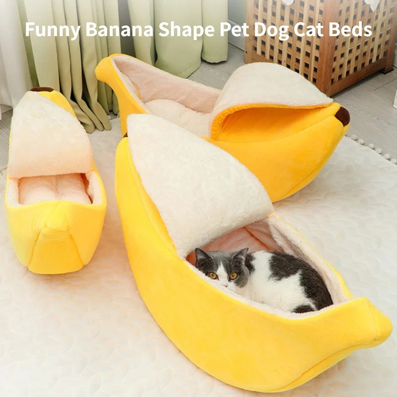 Banana Cat Bed – Cozy & Cute Pet House