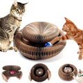 Magic Cat Scratch & Climb Toy - Interactive Corrugated Scratching Board with Ball for Happy Kittens
