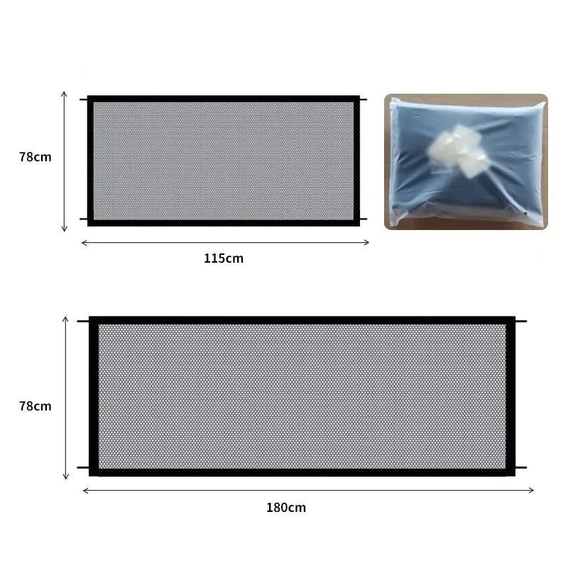 Foldable Pet Safety Gate – Dog & Cat Barrier