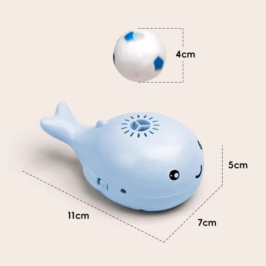 Whale-Shaped Electric Jet Cat Toy - Interactive USB Fan for Endless Fun!