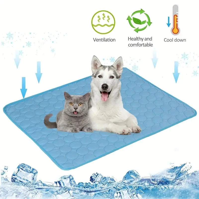 Dog & Cat Cooling Mat – Summer Ice Pad Bed