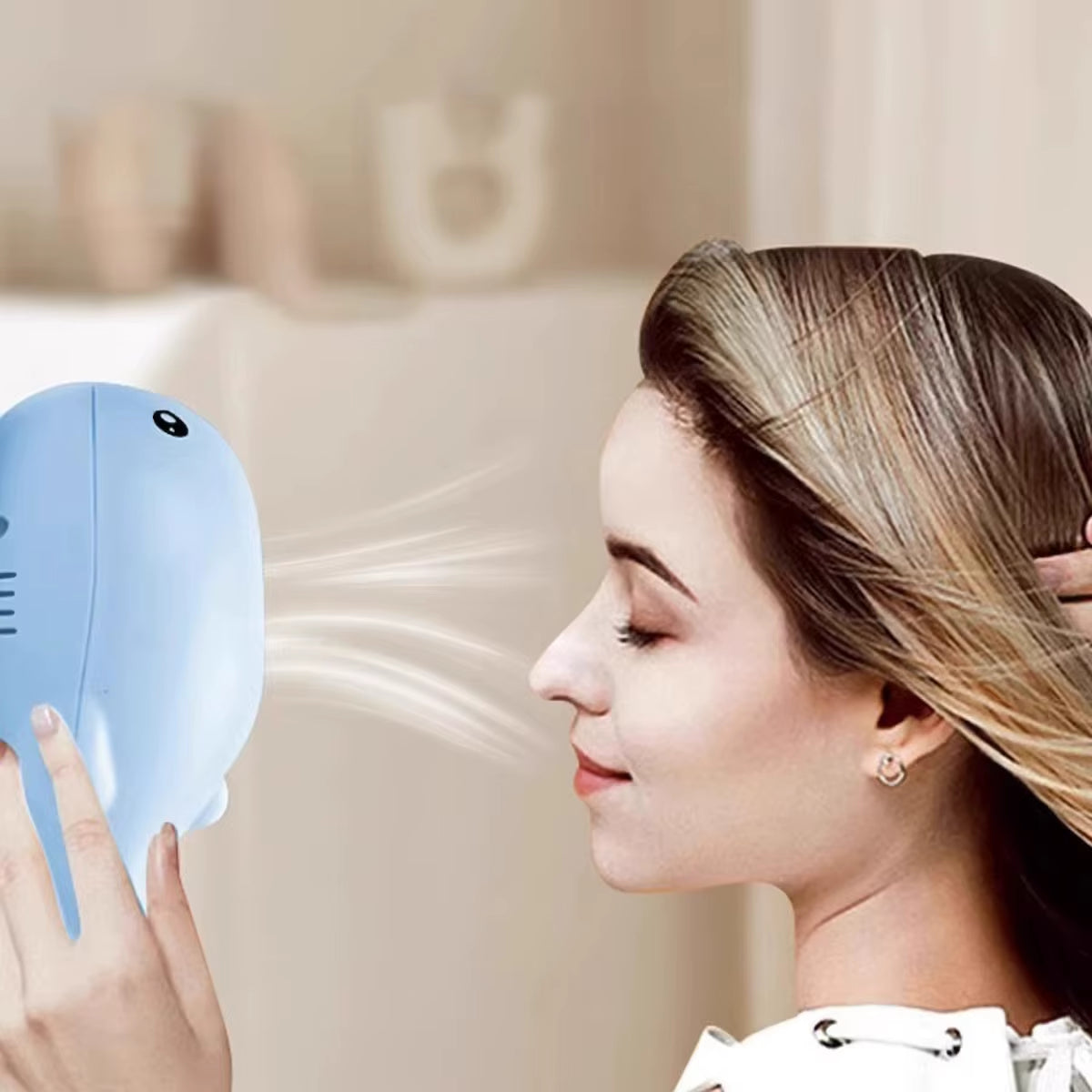 Whale-Shaped Electric Jet Cat Toy - Interactive USB Fan for Endless Fun!