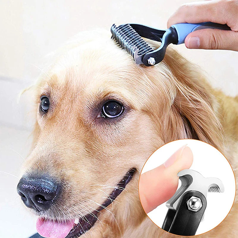 Professional Pet Deshedding Brush – Dog & Cat
