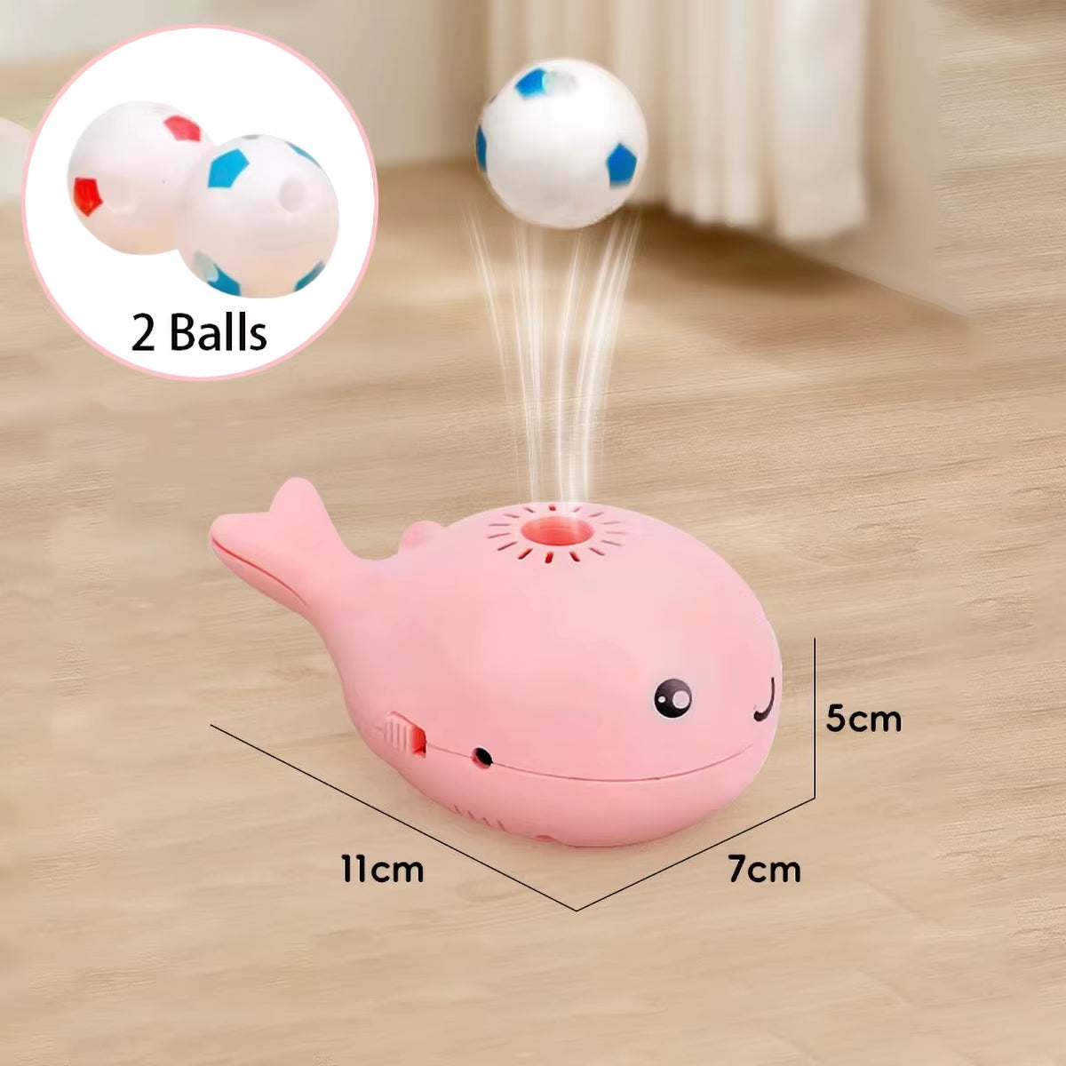 Whale-Shaped Electric Jet Cat Toy - Interactive USB Fan for Endless Fun!