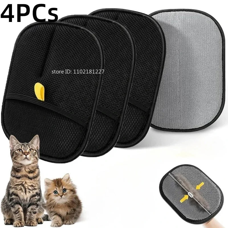 Pet Hair Removal Gloves – Reusable Grooming Tool