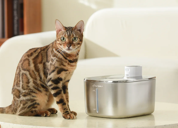 4L Wireless Cat Water Fountain – Auto Sensor