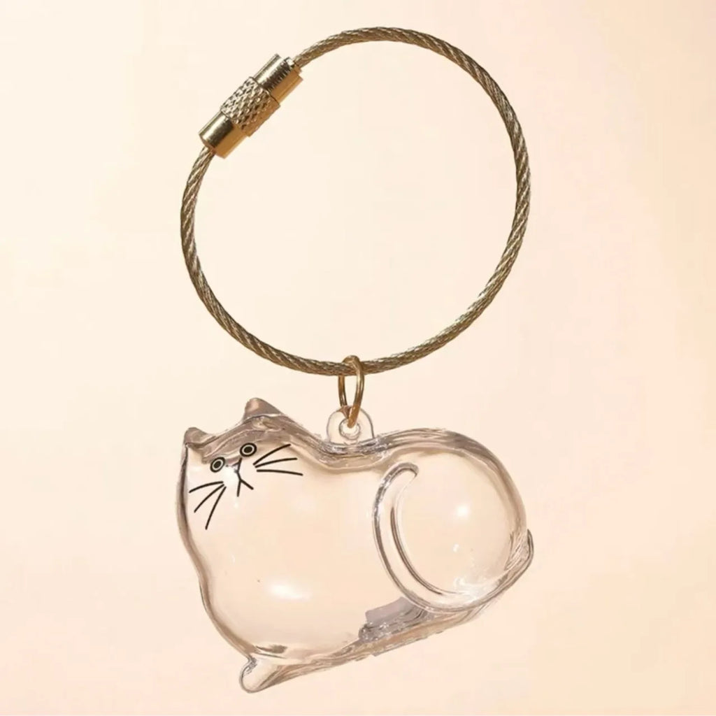 Cat Fur Memorial Keychain – Keepsake Pendant
