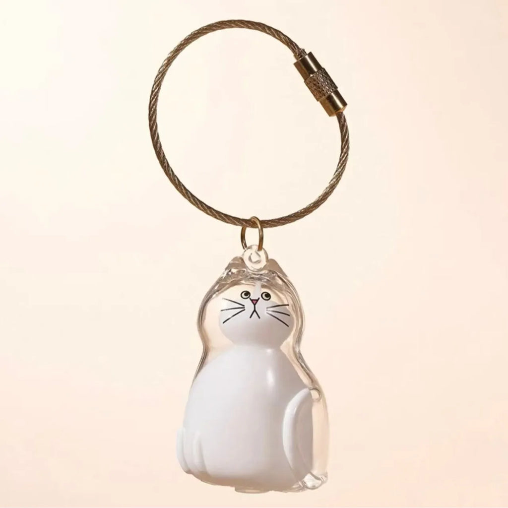 Cat Fur Memorial Keychain – Keepsake Pendant