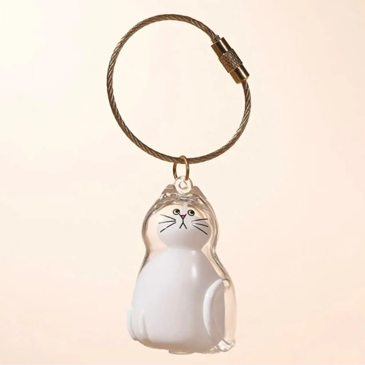 Cat Fur Memorial Keychain – Keepsake Pendant