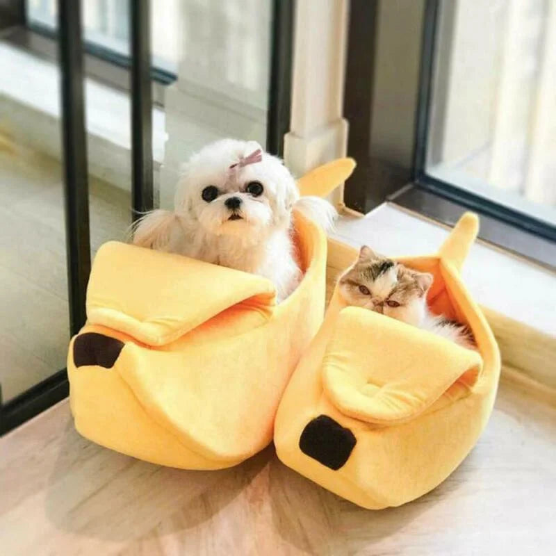 Banana Cat Bed – Cozy & Cute Pet House