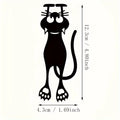 Hollow Black Kitten Acrylic Bookmarks – Cute Hanging Gifts for Book Lovers