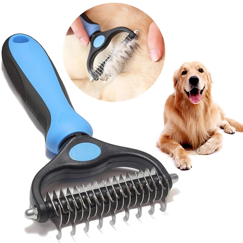 Professional Pet Deshedding Brush – Dog & Cat