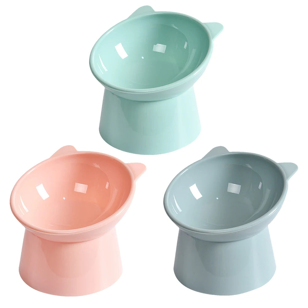 Ergonomic Elevated Cat Bowl – Anti-Vomiting, Non-Slip Food Dish for Cats & Small Dogs
