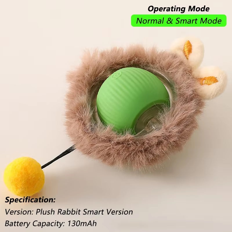 Smart Interactive Cat Ball Toy – Rechargeable