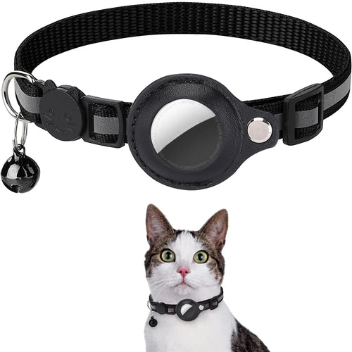 Cat AirTag Collar – Adjustable Breakaway & Bell
