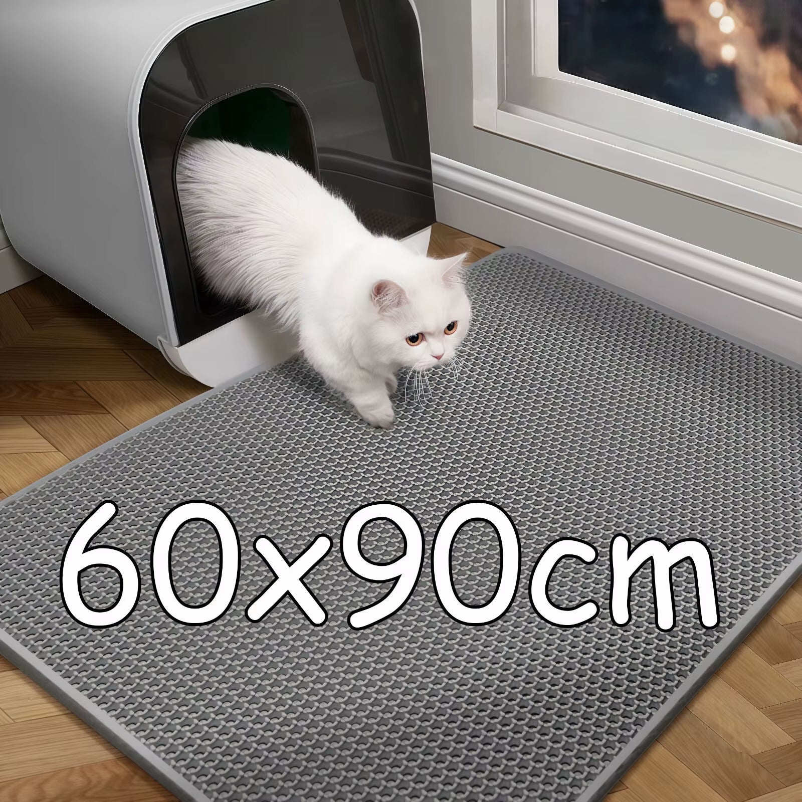 Waterproof Cat Litter Mat – 60x90cm, Double Layer