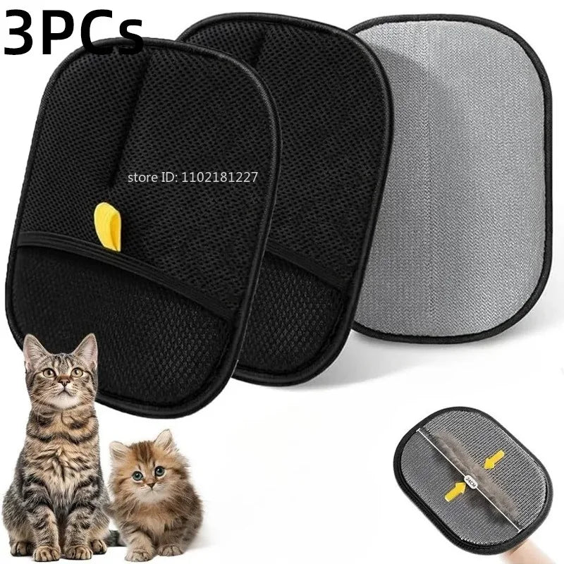Pet Hair Removal Gloves – Reusable Grooming Tool