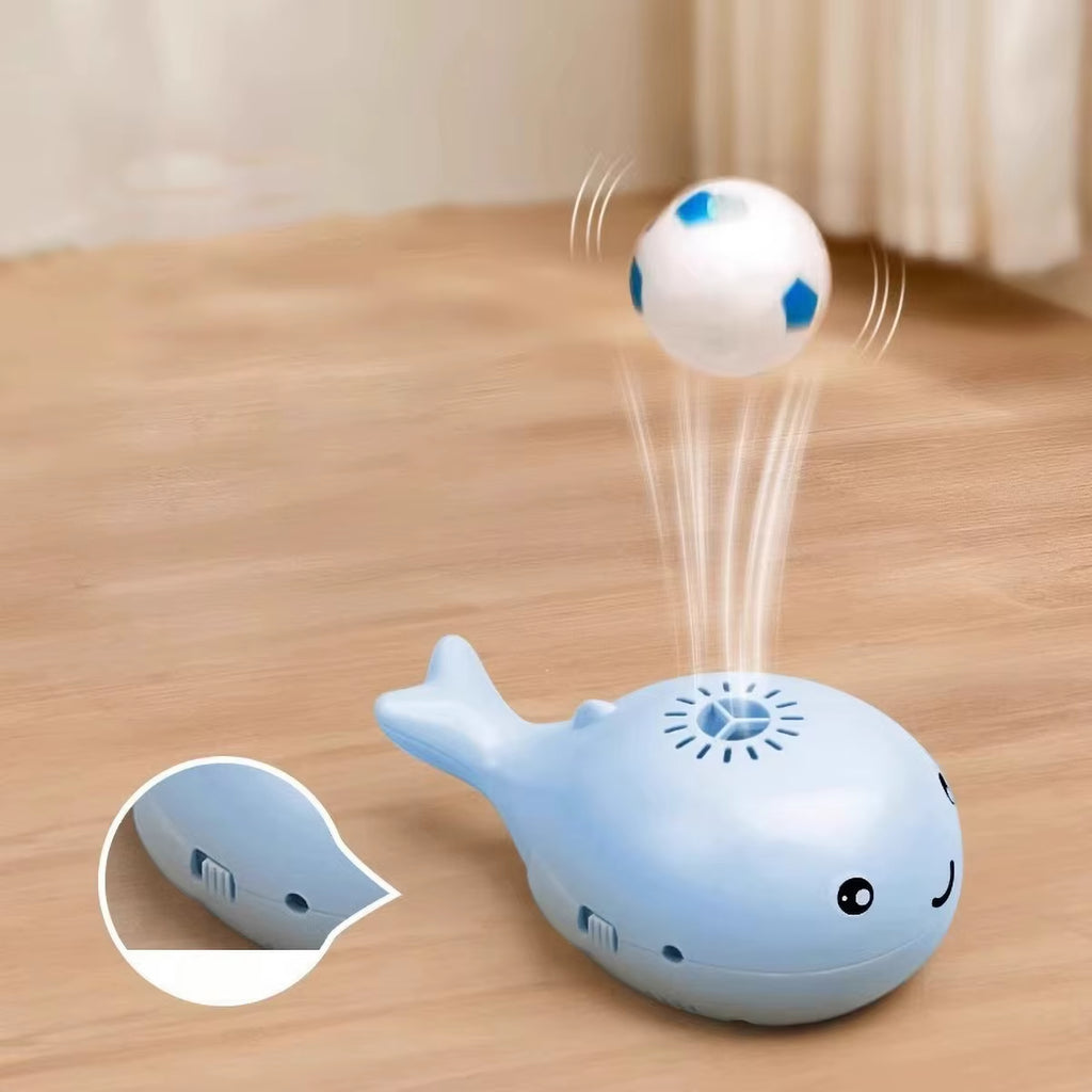 Whale-Shaped Electric Jet Cat Toy - Interactive USB Fan for Endless Fun!