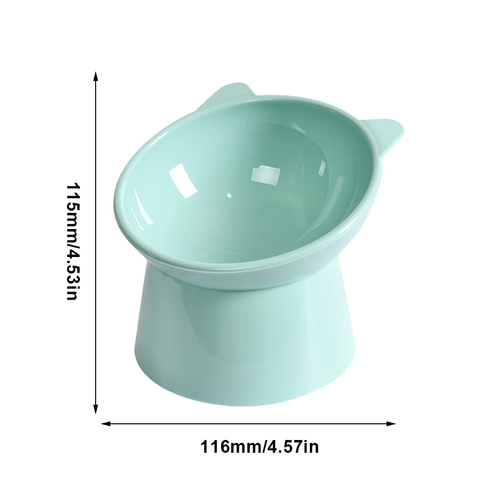 Ergonomic Elevated Cat Bowl – Anti-Vomiting, Non-Slip Food Dish for Cats & Small Dogs