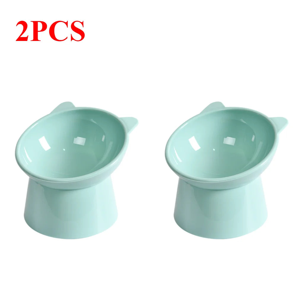 Ergonomic Elevated Cat Bowl – Anti-Vomiting, Non-Slip Food Dish for Cats & Small Dogs