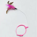 Interactive Cat Collar Toy with Feather & Bell