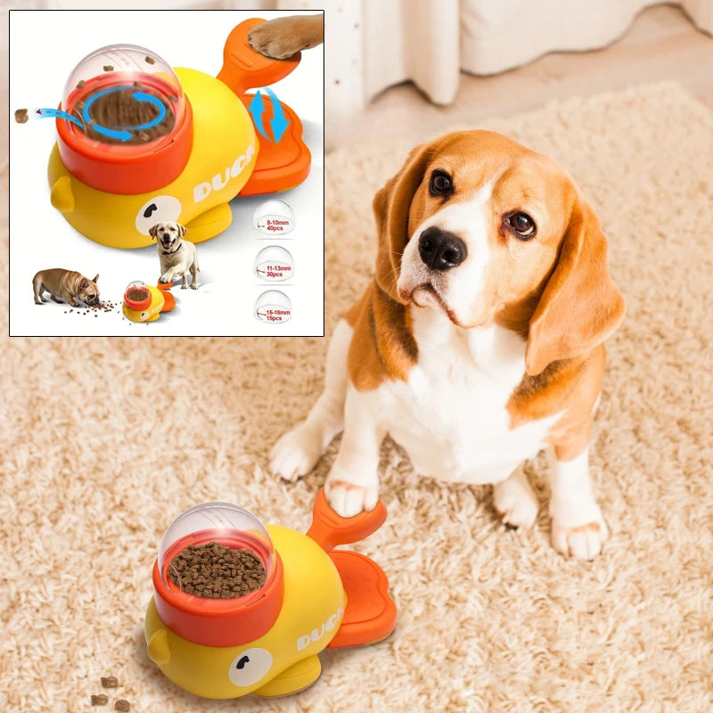 Automatic Anti-Slip Pet Puzzle Feeder – Snack Dispenser for Dogs & Cats