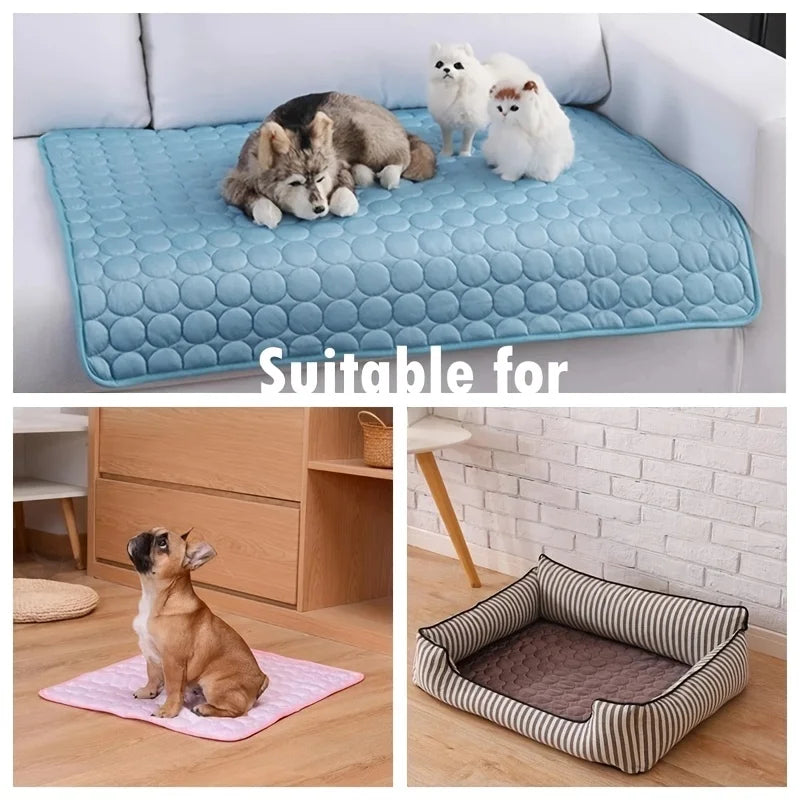 Dog & Cat Cooling Mat – Summer Ice Pad Bed