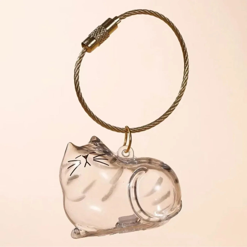 Cat Fur Memorial Keychain – Keepsake Pendant