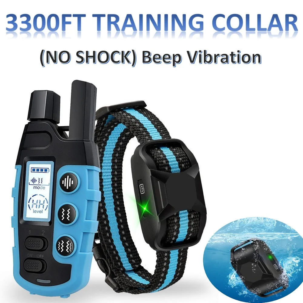 No-Shock Dog Training Collar – 3300Ft Remote