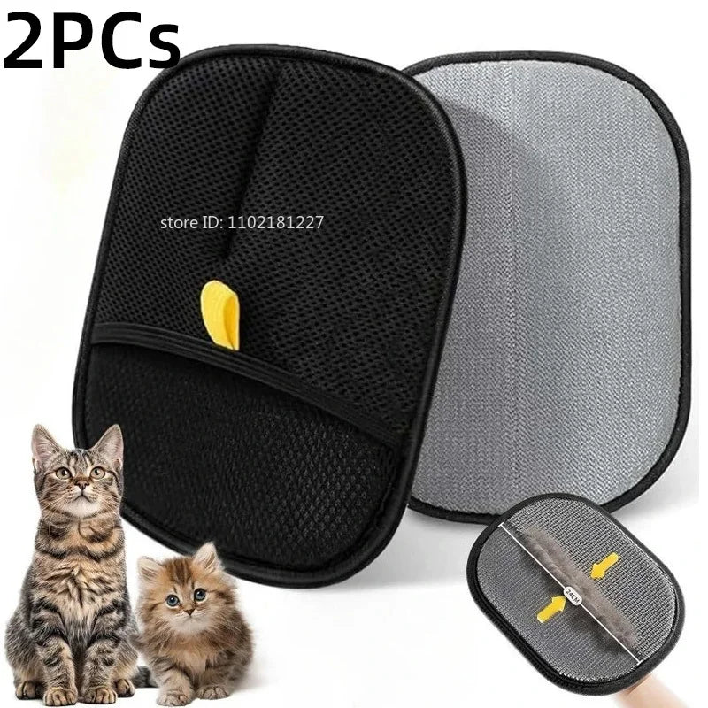 Pet Hair Removal Gloves – Reusable Grooming Tool