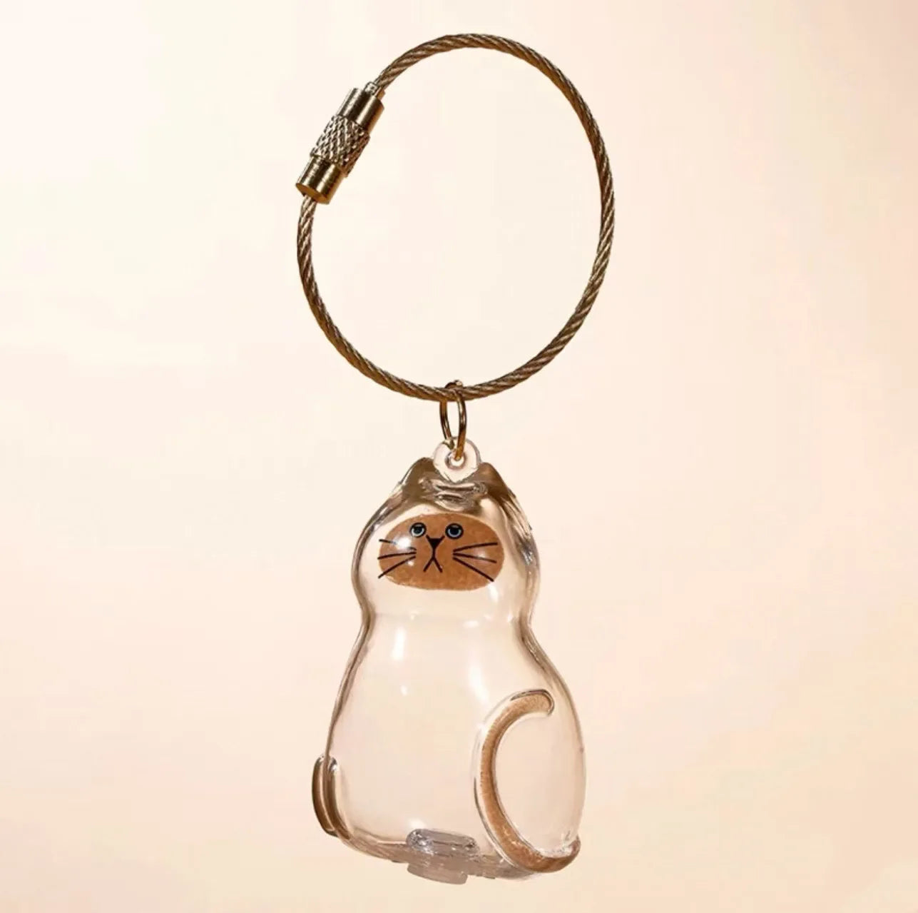 Cat Fur Memorial Keychain – Keepsake Pendant