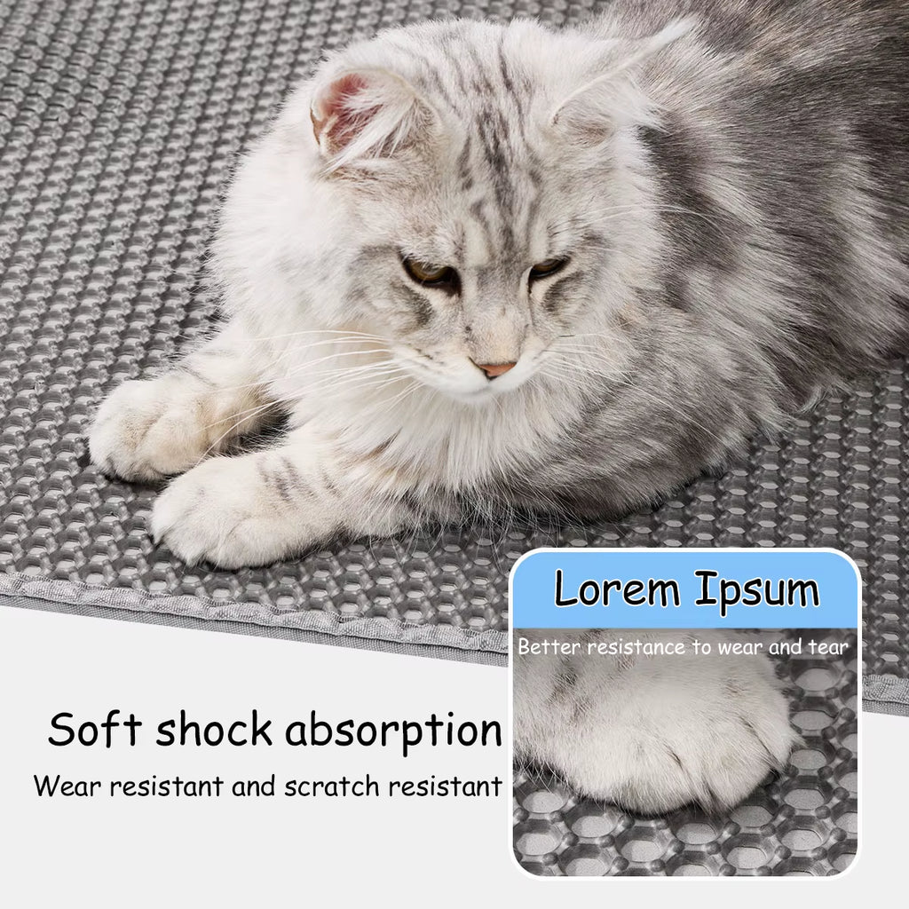 Waterproof Cat Litter Mat – 60x90cm, Double Layer