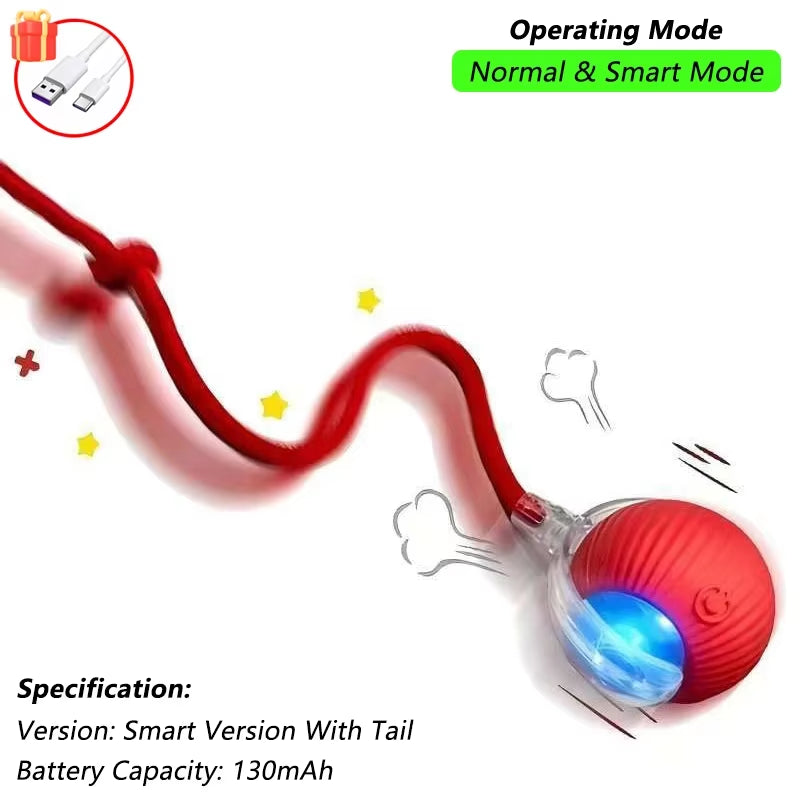 Smart Interactive Cat Ball Toy – Rechargeable