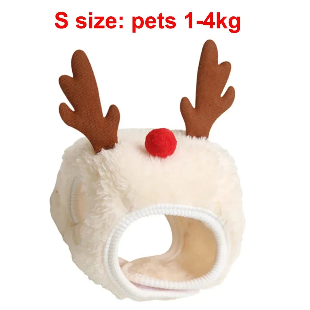 Christmas Pet Costume Set – Santa & Elk Outfit