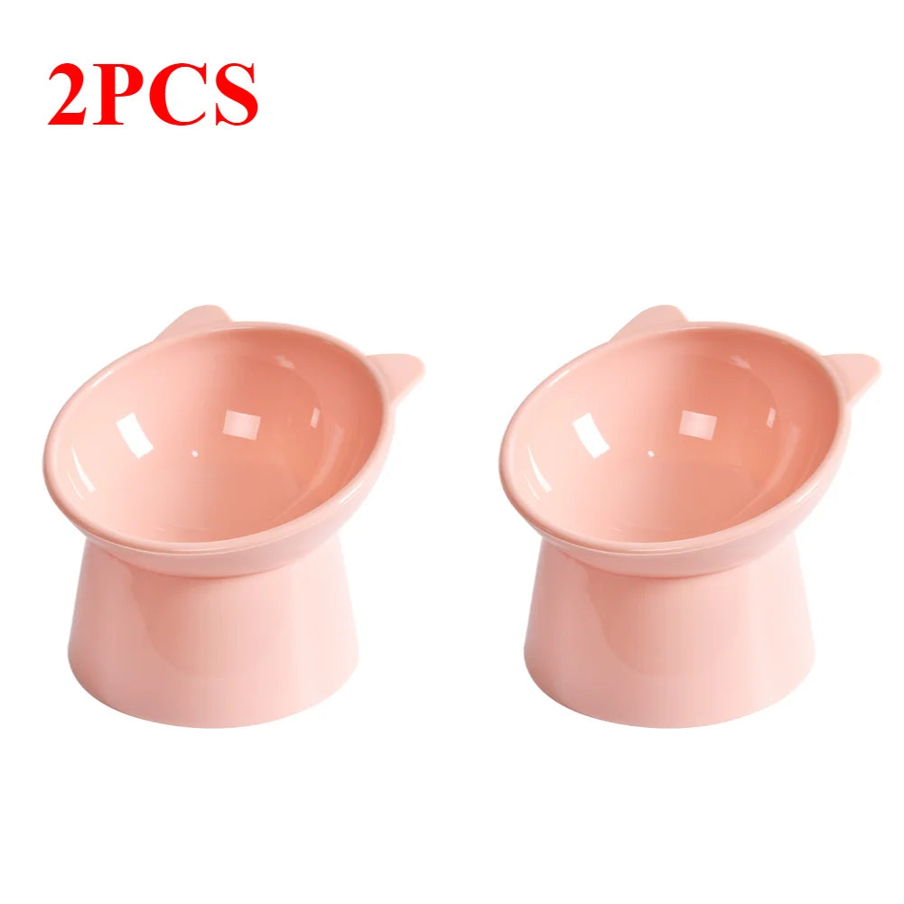 Ergonomic Elevated Cat Bowl – Anti-Vomiting, Non-Slip Food Dish for Cats & Small Dogs