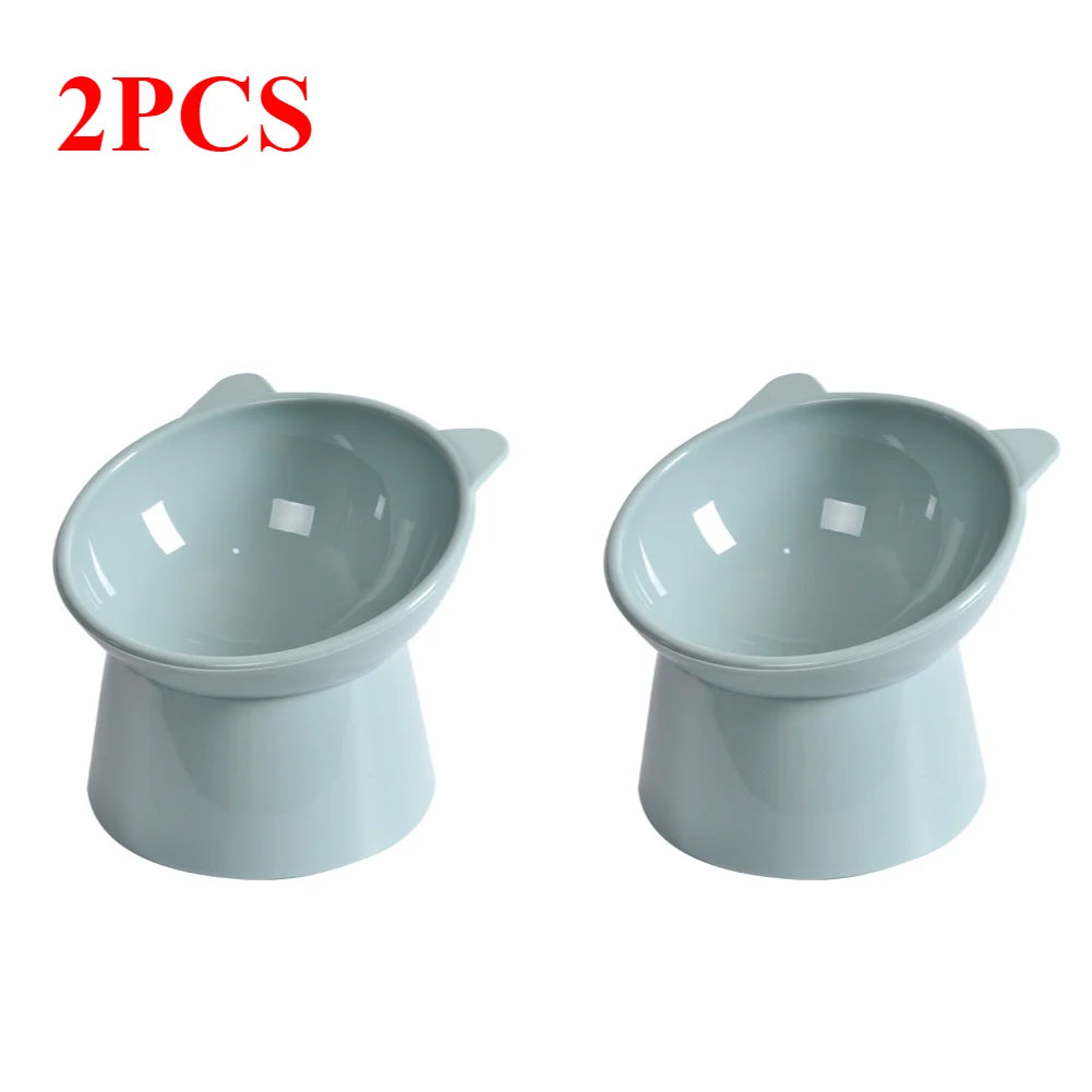 Ergonomic Elevated Cat Bowl – Anti-Vomiting, Non-Slip Food Dish for Cats & Small Dogs