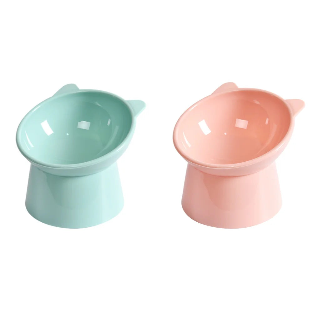 Ergonomic Elevated Cat Bowl – Anti-Vomiting, Non-Slip Food Dish for Cats & Small Dogs