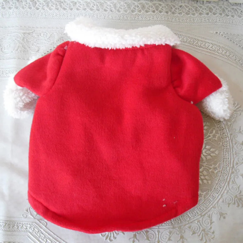 Funny Santa Cat Costume – Holiday Outfit for Pets