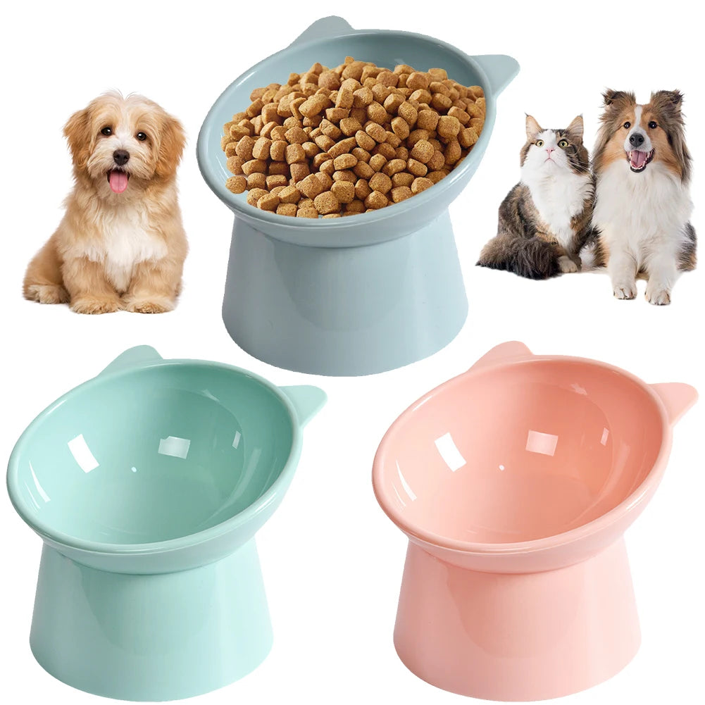 Ergonomic Elevated Cat Bowl – Anti-Vomiting, Non-Slip Food Dish for Cats & Small Dogs