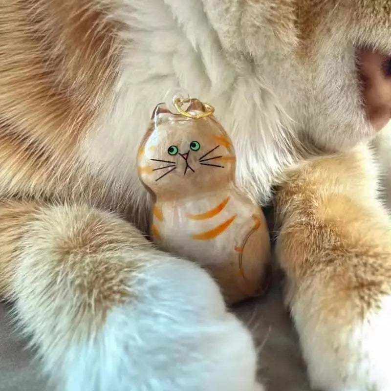 Cat Fur Memorial Keychain – Keepsake Pendant