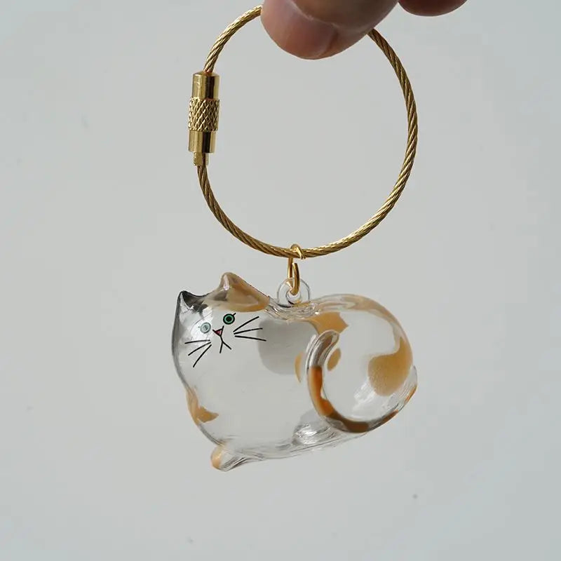 Cat Fur Memorial Keychain – Keepsake Pendant