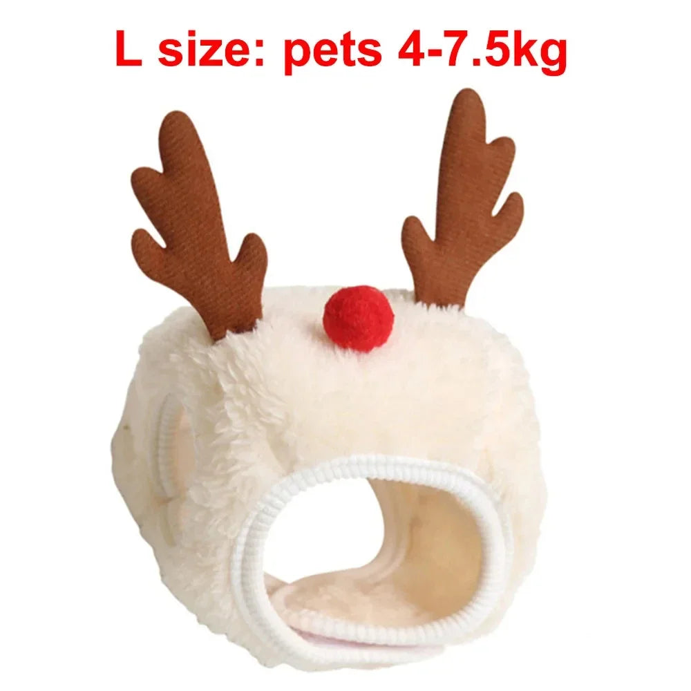 Christmas Pet Costume Set – Santa & Elk Outfit