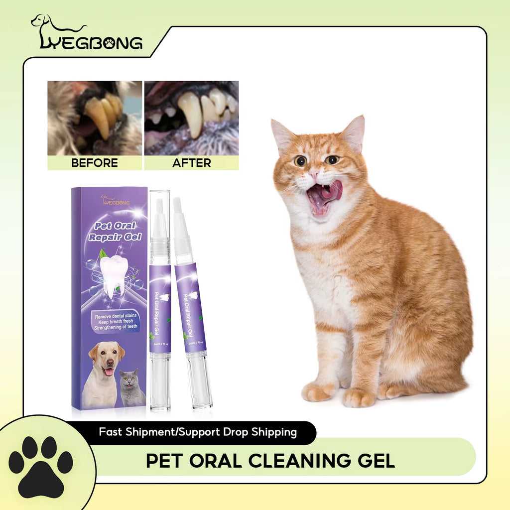 Pet Teeth Cleaning Gel – Tartar & Odor Remover