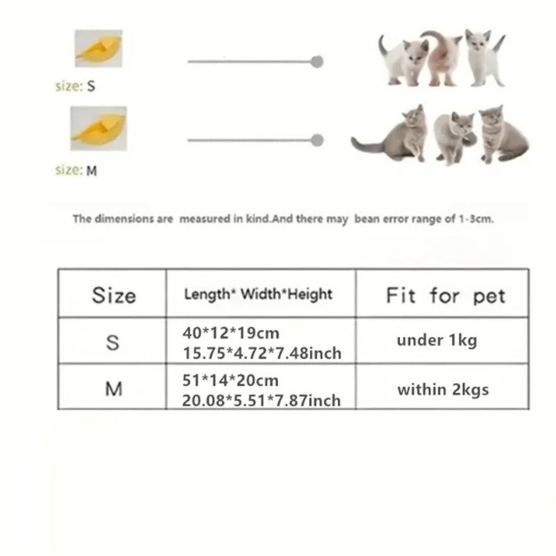 Banana Cat Bed – Cozy & Cute Pet House