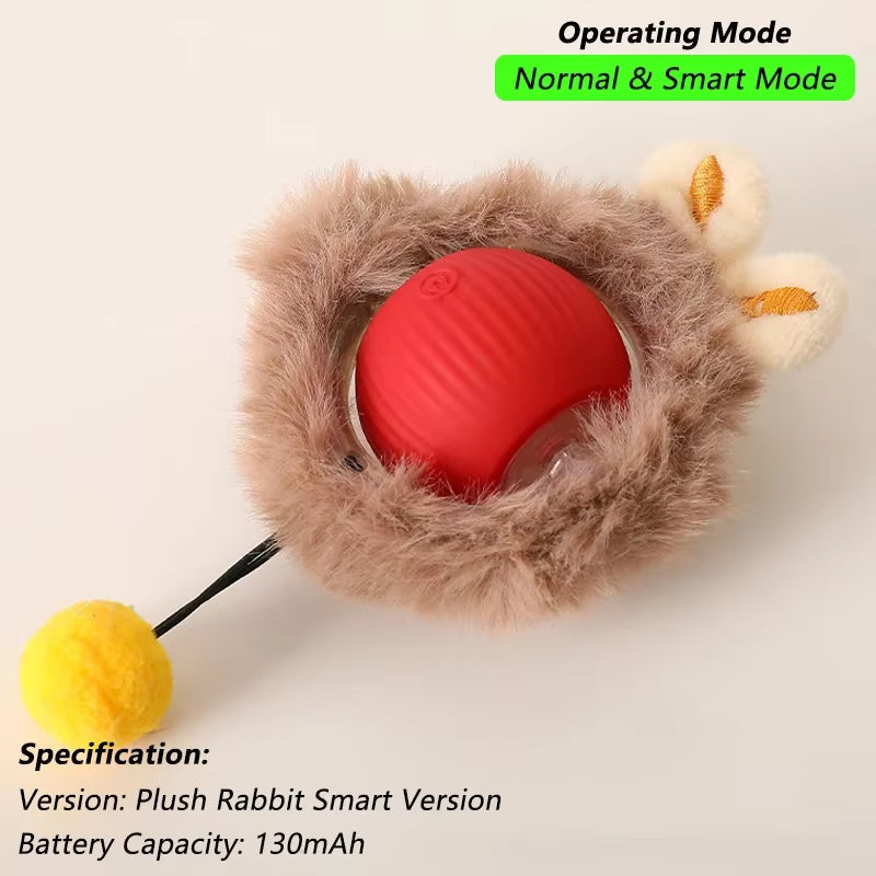 Smart Interactive Cat Ball Toy – Rechargeable